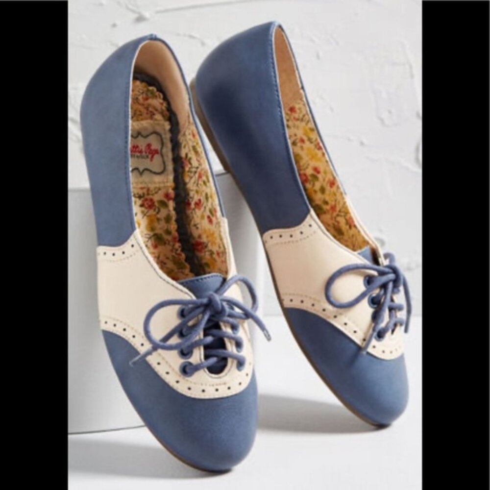 Bettie Page by Ellie | ModCloth Study Buddy Oxford Flats | Size 10 - Picture 2 of 12